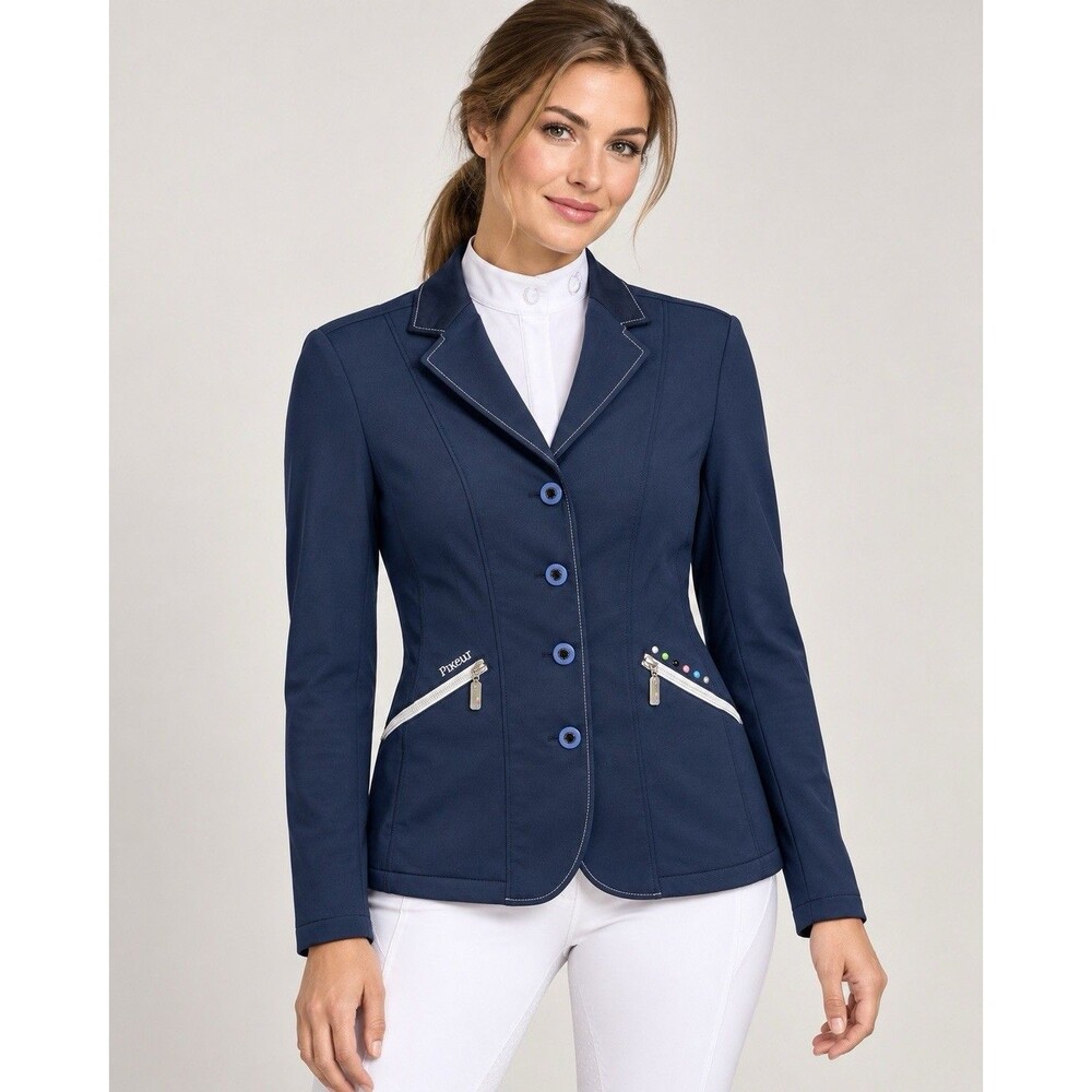 Pikeur Women’s 10L Navy Equestrian Show Jacket Blazer Riding Coat Made Poland b